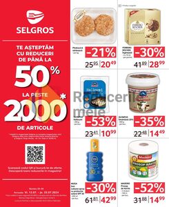 Ziar promoțional Selgros, valabil de la 12.07.2024 până la 25.07.2024.