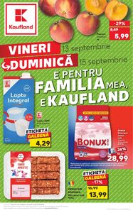 Ziar promoțional Kaufland, valabil de la 13.09.2024 până la 15.09.2024.