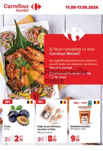 Ziar promoțional Carrefour, valabil de la 11.09.2024 până la 17.09.2024.