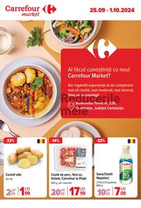 Ziar promoțional Carrefour, valabil de la 25.09.2024 până la 01.10.2024.