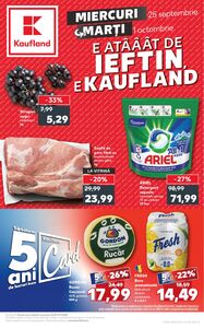 Ziar promoțional Kaufland, valabil de la 25.09.2024 până la 01.10.2024.