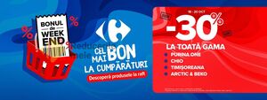 Ziar promoțional Carrefour, valabil de la 18.10.2024 până la 20.10.2024.