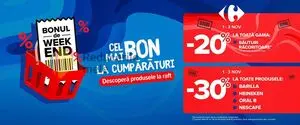 Ziar promoțional Carrefour, valabil de la 2024-11-01 până la 2024-11-03.