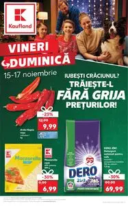 Ziar promoțional Kaufland, valabil de la 2024-11-15 până la 2024-11-17.