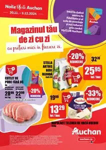 Ziar promoțional Auchan, valabil de la 2024-11-20 până la 2024-12-03.