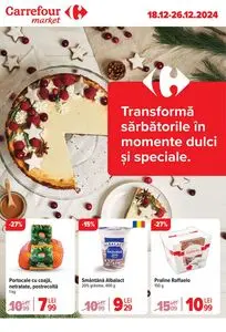 Ziar promoțional Carrefour, valabil de la 2024-12-18 până la 2024-12-26.