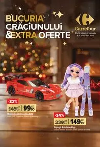 Ziar promoțional Carrefour, valabil de la 2024-11-06 până la 2025-01-07.