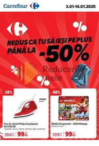 Ziar promoțional Carrefour, valabil de la 2025-01-03 până la 2025-01-14.