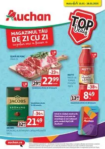 Ziar promoțional Auchan, valabil de la 2025-01-15 până la 2025-01-28.