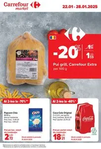 Ziar promoțional Carrefour, valabil de la 2025-01-22 până la 2025-01-28.