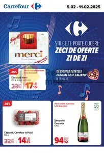 Ziar promoțional Carrefour, valabil de la 2025-02-05 până la 2025-02-11.