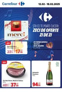 Ziar promoțional Carrefour, valabil de la 2025-02-12 până la 2025-02-18.