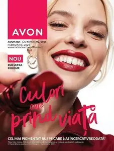 Ziar promoțional Avon, valabil de la 2025-02-01 până la 2025-02-28.