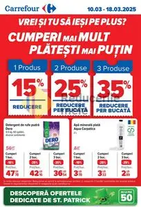 Ziar promoțional Carrefour, valabil de la 2025-03-10 până la 2025-03-18.