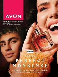 Ziar promoțional Avon, valabil de la 2025-05-01 până la 2025-05-31.