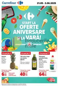 Ziar promoțional Carrefour, valabil de la 2025-05-21 până la 2025-06-03.