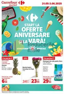 Ziar promoțional Carrefour, valabil de la 2025-05-21 până la 2025-06-03.