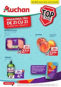 Ziar promoțional Auchan, valabil de la 2025-06-04 până la 2025-06-17.
