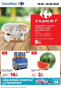 Ziar promoțional Carrefour, valabil de la 2025-06-18 până la 2025-06-24.