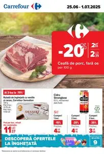 Ziar promoțional Carrefour, valabil de la 2025-06-25 până la 2025-07-01.