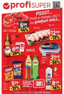 Ziar promoțional Profi, valabil de la 2025-06-25 până la 2025-07-08.