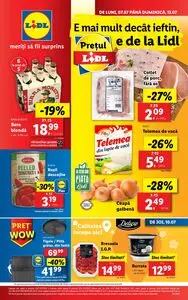 Ziar promoțional Lidl, valabil de la 2025-07-07 până la 2025-07-13.