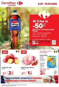 Ziar promoțional Carrefour, valabil de la 2025-07-09 până la 2025-07-15.