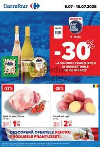 Ziar promoțional Carrefour, valabil de la 2025-07-09 până la 2025-07-15.