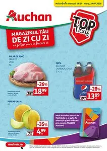 Ziar promoțional Auchan, valabil de la 2025-07-16 până la 2025-07-29.