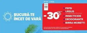 Ziar promoțional Carrefour, valabil de la 2025-07-31 până la 2025-08-03.