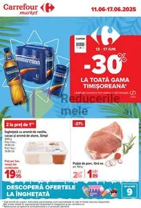 Ziar promoțional Carrefour, valabil de la 2025-06-11 până la 2025-08-05.