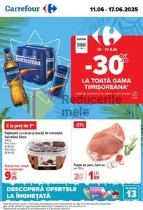 Ziar promoțional Carrefour, valabil de la 2025-06-11 până la 2025-08-05.