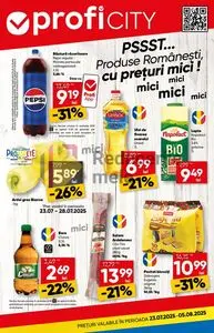 Ziar promoțional Profi, valabil de la 2025-07-23 până la 2025-08-05.