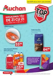 Ziar promoțional Auchan, valabil de la 2025-07-30 până la 2025-08-12.
