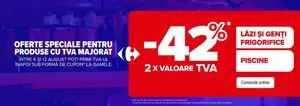 Ziar promoțional Carrefour, valabil de la 2025-08-06 până la 2025-08-12.