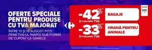 Ziar promoțional Carrefour, valabil de la 2025-08-13 până la 2025-08-19.
