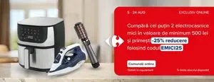 Ziar promoțional Carrefour, valabil de la 2025-08-05 până la 2025-08-24.