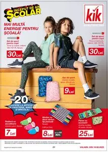 Ziar promoțional Kik, valabil de la 2025-08-18 până la 2025-08-24.