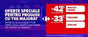 Ziar promoțional Carrefour, valabil de la 2025-08-20 până la 2025-08-26.