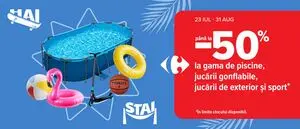 Ziar promoțional Carrefour, valabil de la 2025-07-23 până la 2025-08-31.