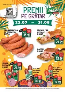 Ziar promoțional Diana, valabil de la 2025-08-09 până la 2025-08-31.