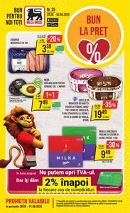 Ziar promoțional Mega Image, valabil de la 2025-08-28 până la 2025-09-03.