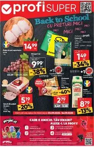 Ziar promoțional Profi, valabil de la 2025-09-03 până la 2025-09-16.
