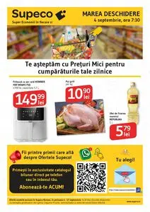 Ziar promoțional Supeco, valabil de la 2025-09-04 până la 2025-09-17.