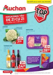 Ziar promoțional Auchan, valabil de la 2025-09-10 până la 2025-09-30.