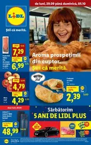 Ziar promoțional Lidl, valabil de la 2025-09-29 până la 2025-10-05.