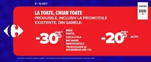 Ziar promoțional Carrefour, valabil de la 2025-10-09 până la 2025-10-12.