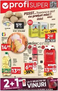 Ziar promoțional Profi, valabil de la 2025-10-01 până la 2025-10-14.