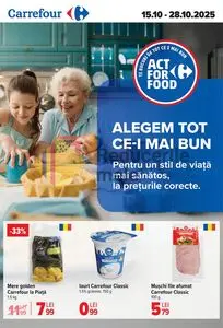 Ziar promoțional Carrefour, valabil de la 2025-10-15 până la 2025-10-28.