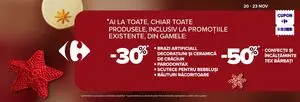 Ziar promoțional Carrefour, valabil de la 2025-11-20 până la 2025-11-23.